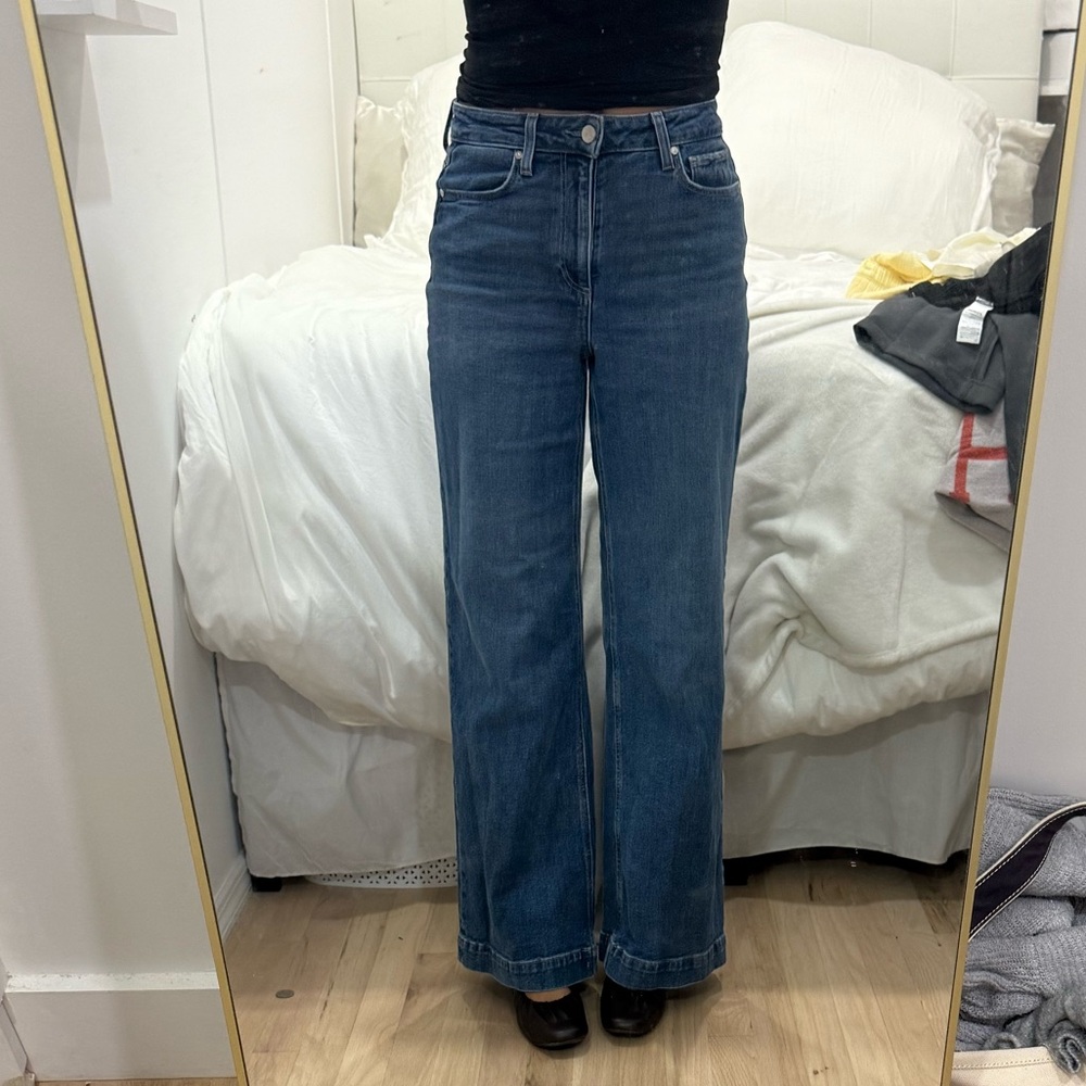 PAIGE Dark Blue Flare Jeans